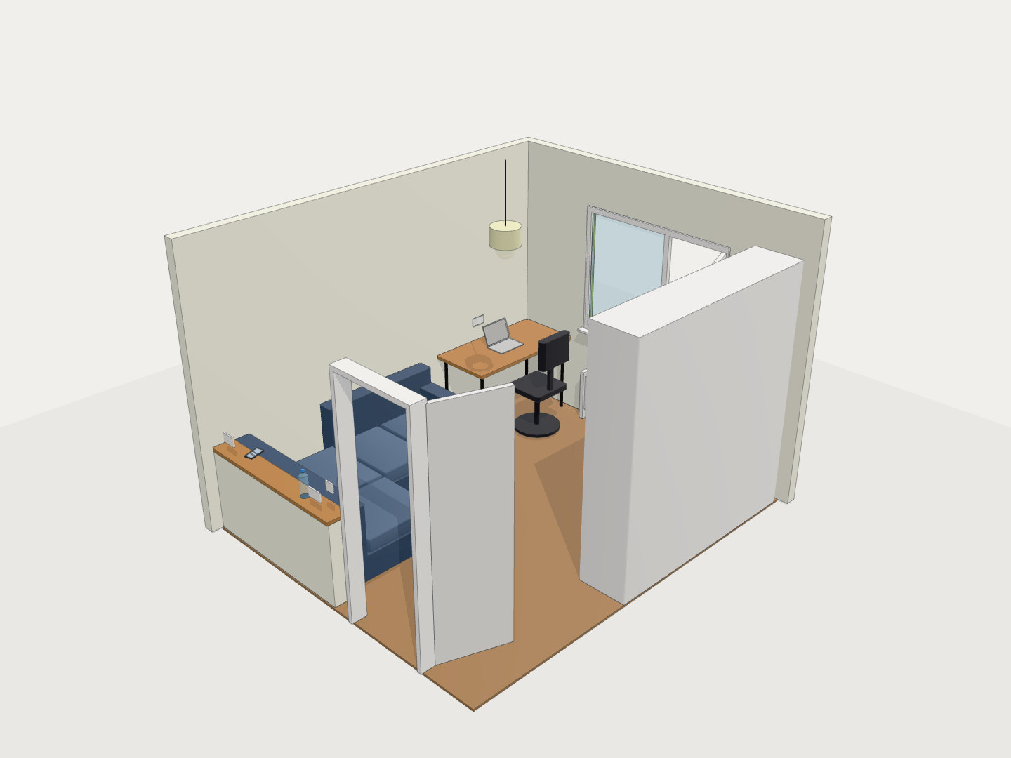 Room interior layout via AI